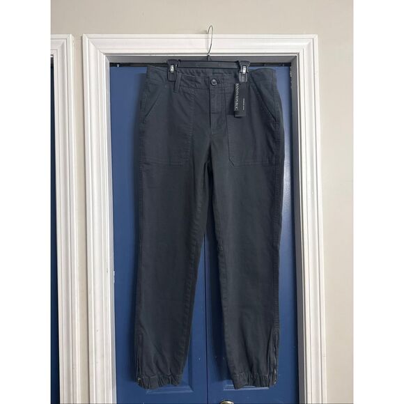Banana Republic Pants - Banana Republic Grey Twill Joggers Women’s Size 6 NWT